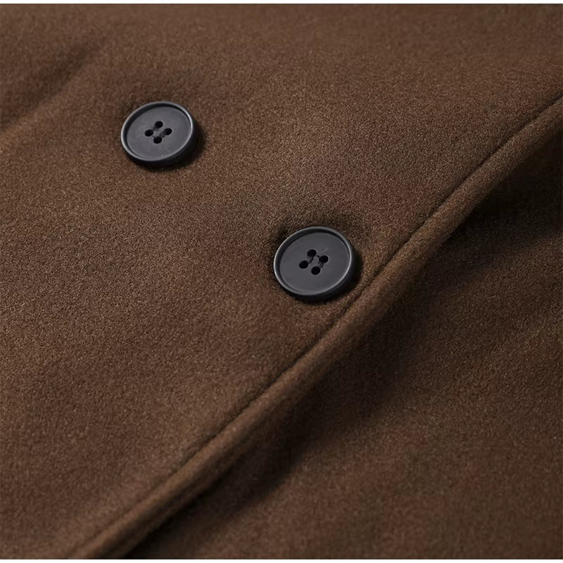 Lange jas van wolmix